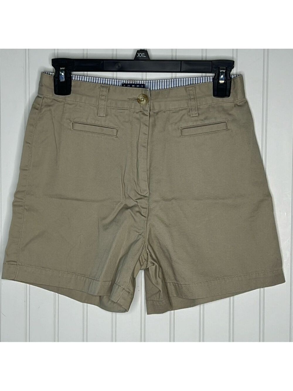 Tommy Hilfigger Khaki Highrise Shorts Size 4